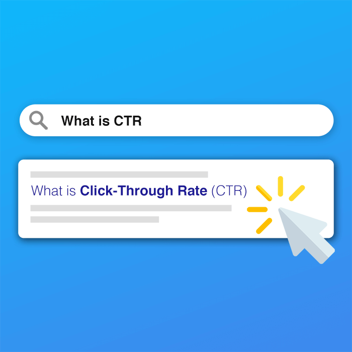 click through rate - CTR