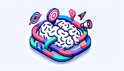 Marketing cognitive biases - isometric icon